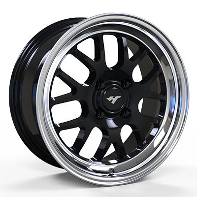 15X7.0 inch black / mirror wheel rim