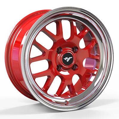 15X7.0 inch red & mirror　wheel rim