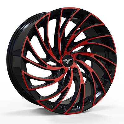 China JHZ501118X8.5 inch RED & BLACK  wheel rim