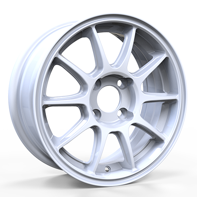 14X6.0 inch 4X100 white wheel rim