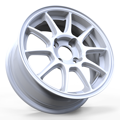 14X6.0 inch white wheel rim