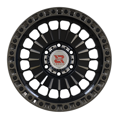 17X7.5 inch Black & Bronze forged and custom wheel rim