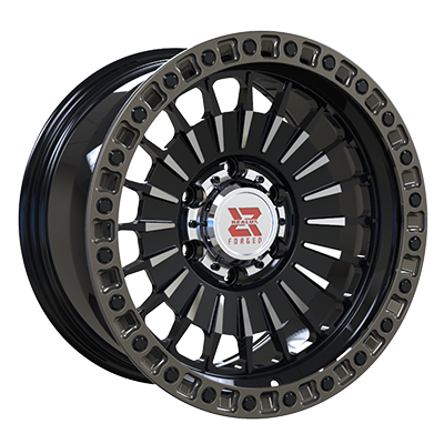 17X7.5 inch Black & Bronze forged and custom wheel rim