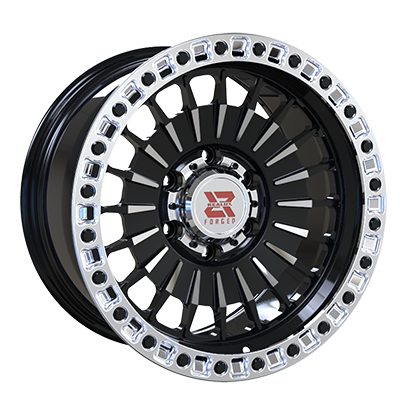 17X8.0 inch Black Machine Lid forged and custom wheel rim