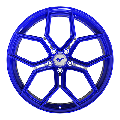 17X8.0 inch Blue forged and custom wheel rim