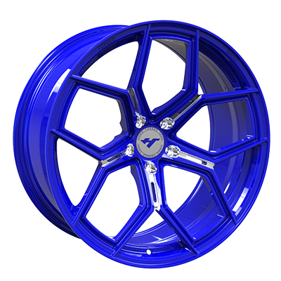 17X8.0 inch Blue forged and custom wheel rim