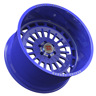 22X12 inch Blue forged and custom wheel rim