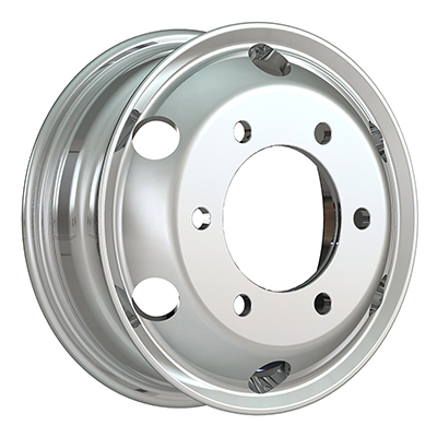 China 16X5.5 inch silver truck wheel rim