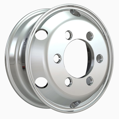 China 17.5X6.00 inch silver truck wheel rim
