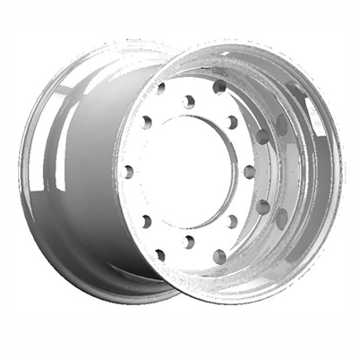 China 19.5X14 inch silver truck wheel rim