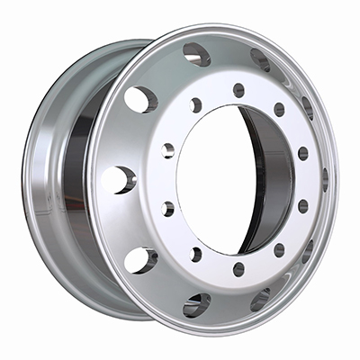 China 22.5X9.0 inch silver truck wheel rim