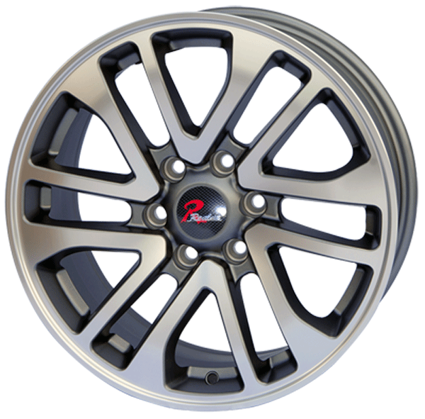 177 inch Semi Matte Black machine face wheel rim