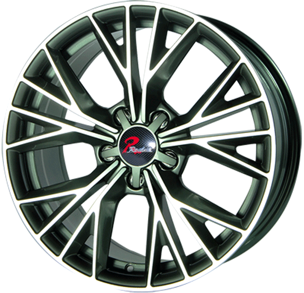177.5 inch Semi Matte Black machine face wheel rim