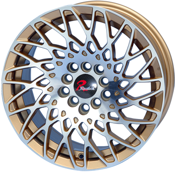 177.5 inch gold machine face wheel rim